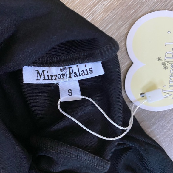 mirror palais turtleneck underwire bra top black size small - Picture 2 of 3